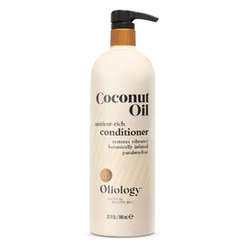 Oliology label close-up highlighting botanical ingredients and paraben-free benefit