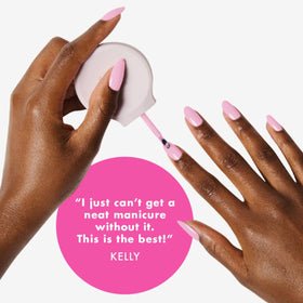 Person using Olive & June Poppy to paint nails showing improved control and steadier strokes