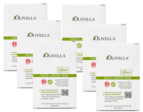 Olivella soap on bathroom shelf lifestyle scene suggesting daily use