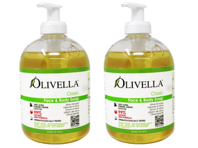 Olivella bathside bottles styled on shelf indicating attractive bathroom storage