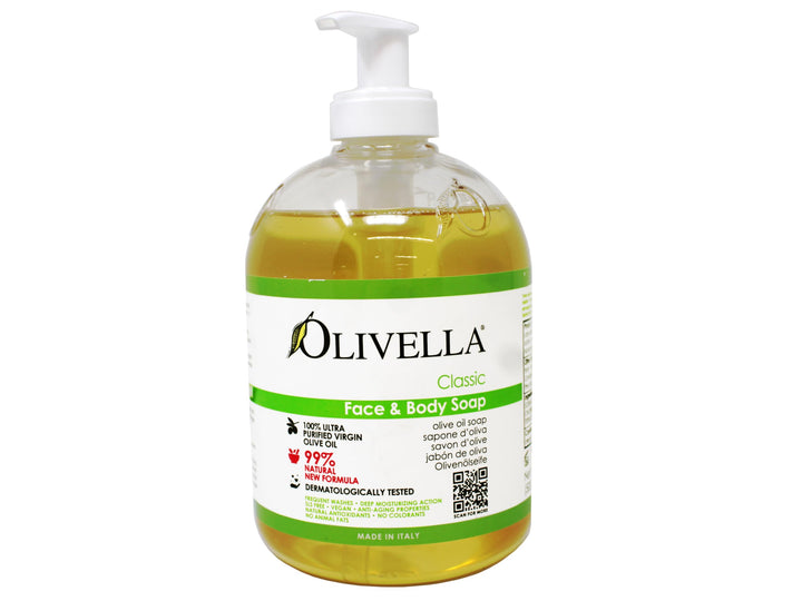 Olivella front bottle view showing clean packaging and product benefit
