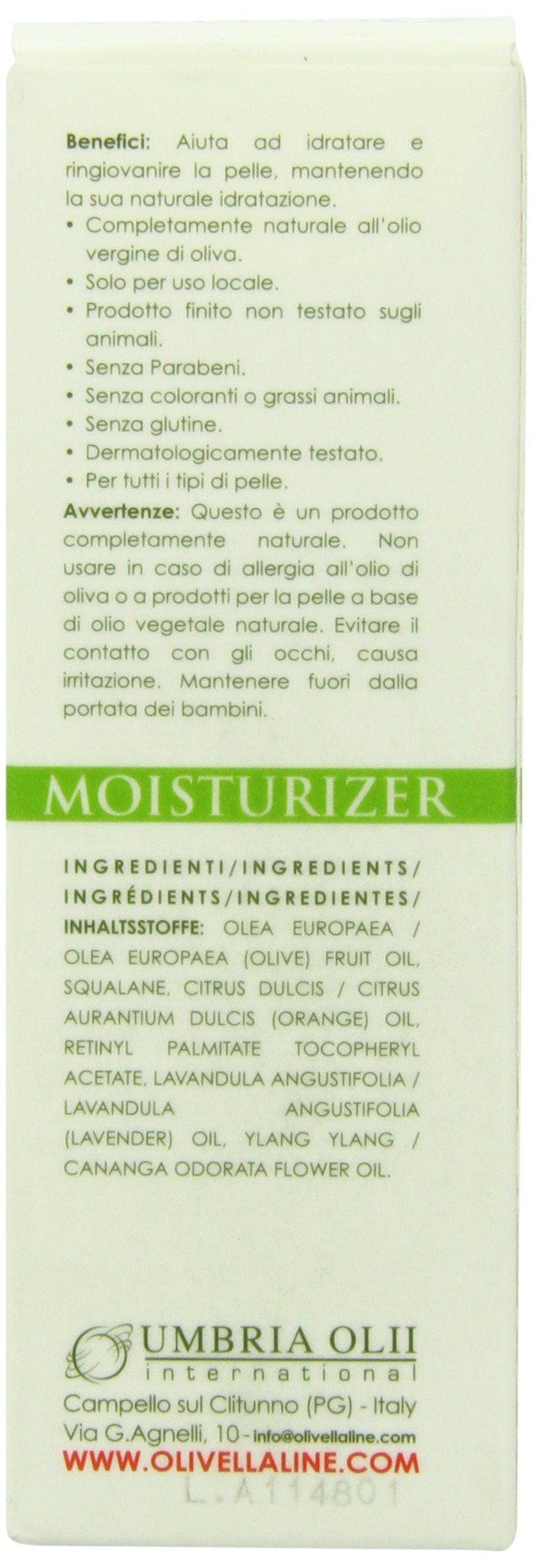 Olivella jar held in hand to show 1.69 oz scale and travel-friendly size
