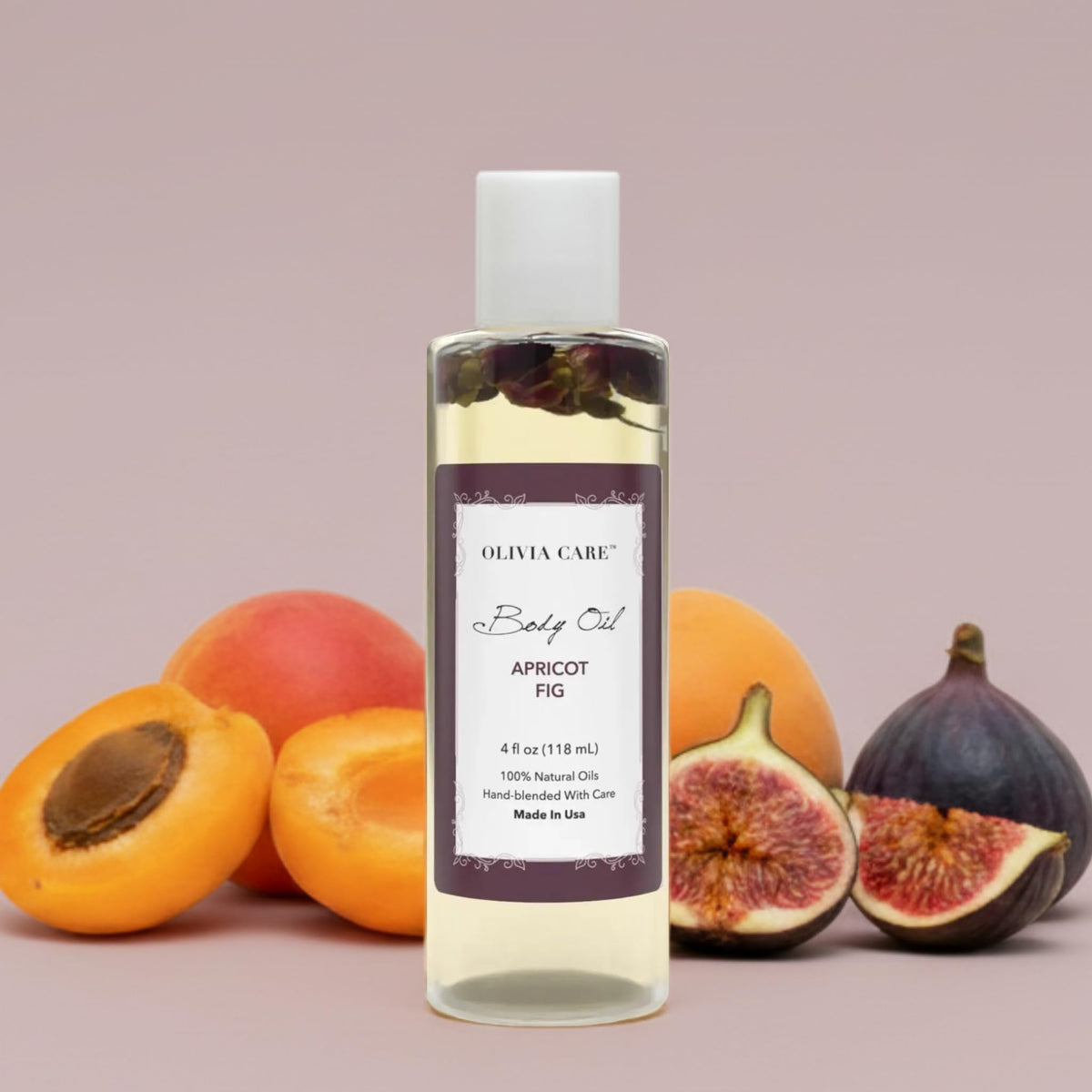 Olivia Care ingredient blend of apricot and fig highlighting nourishment