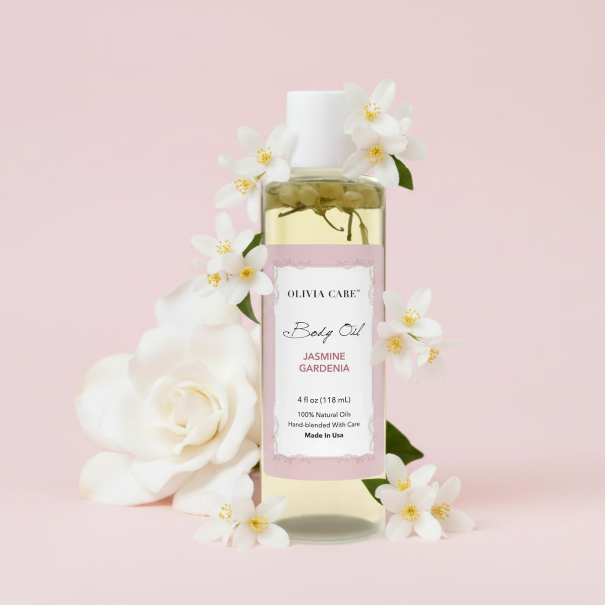 Olivia Care pump dispenser detail for controlled moisturization