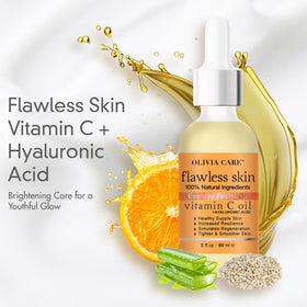 Olivia Care dropper releasing a precise oil drop for controlled application