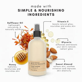 Olivia Care oil texture on skin illustrating fast-absorbing hydration
