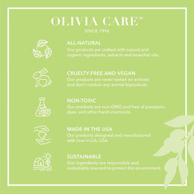 Olivia Care creamy lather from verbena olive oil soap demonstrating moisturizing foam