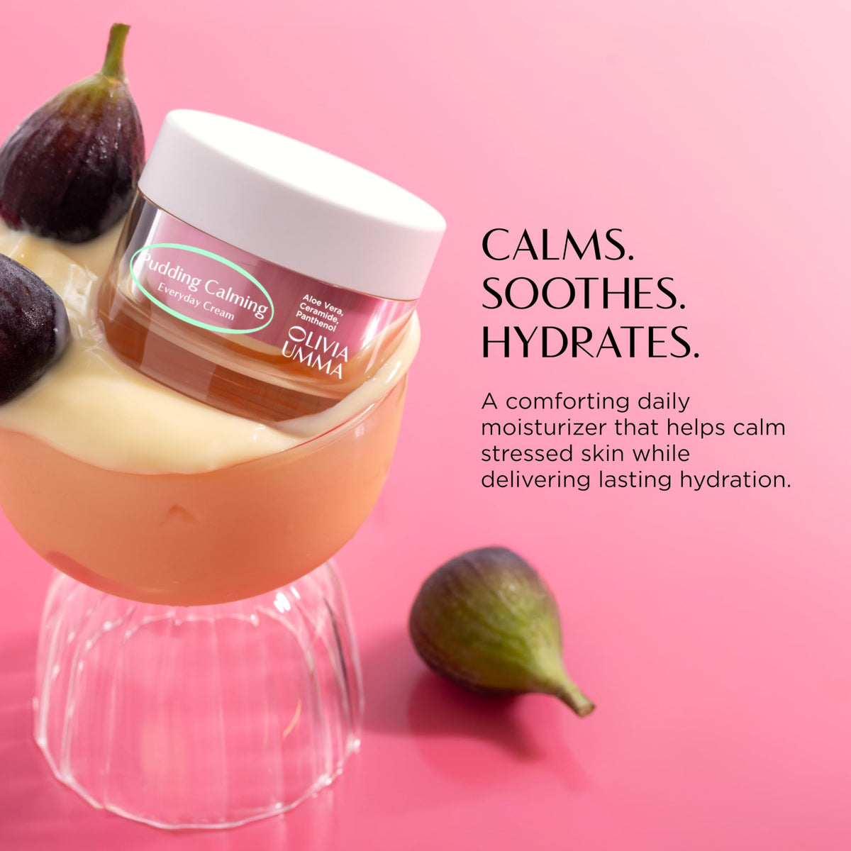 OLIVIAUMMA lifestyle image outdoors showing soothing hydration on-the-go