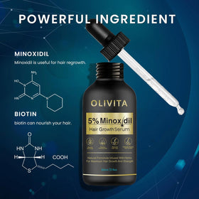 OLIVITA beard application demo showing brand aiding fuller facial hair growth