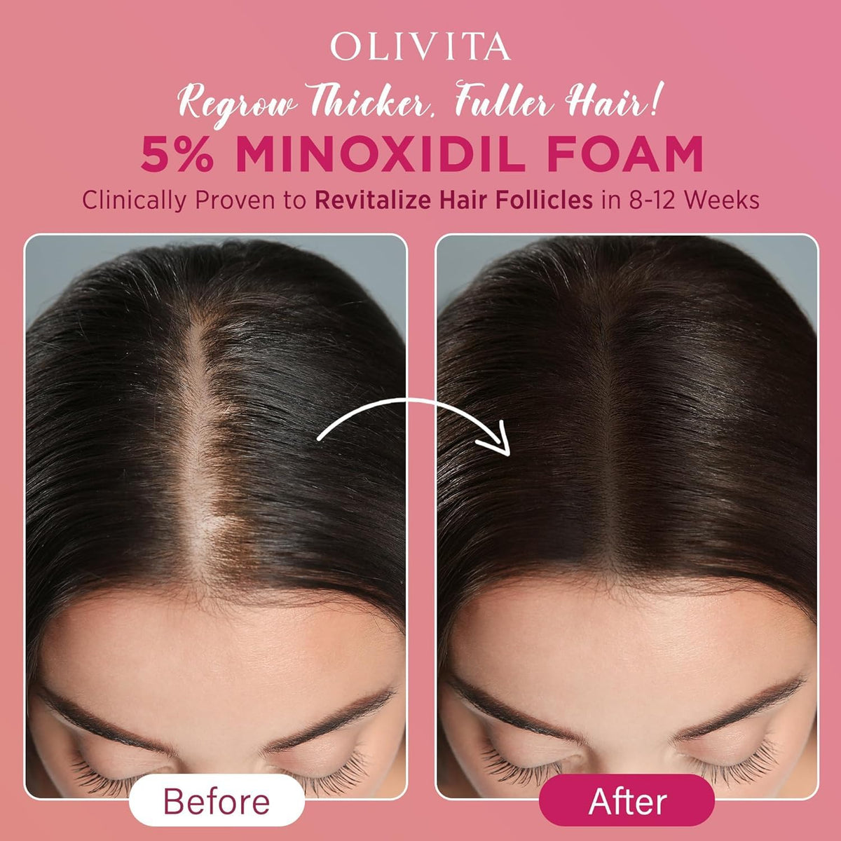 OLIVITA foam texture on palm illustrating lightweight, fast-absorbing consistency