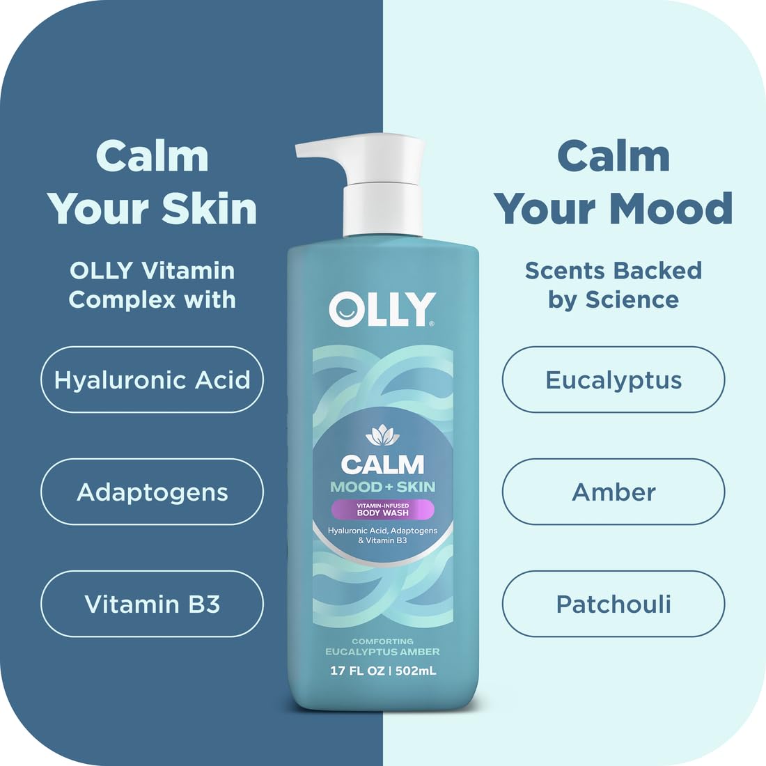 OLLY lifestyle shower scene illustrating mood-boosting self-care benefit