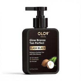 OLOV front packaging showing bottle and net weight, clear branding and benefits