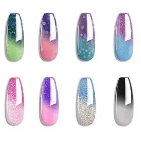 Omainy front packaging showing full 8-piece thermal gel set and benefits