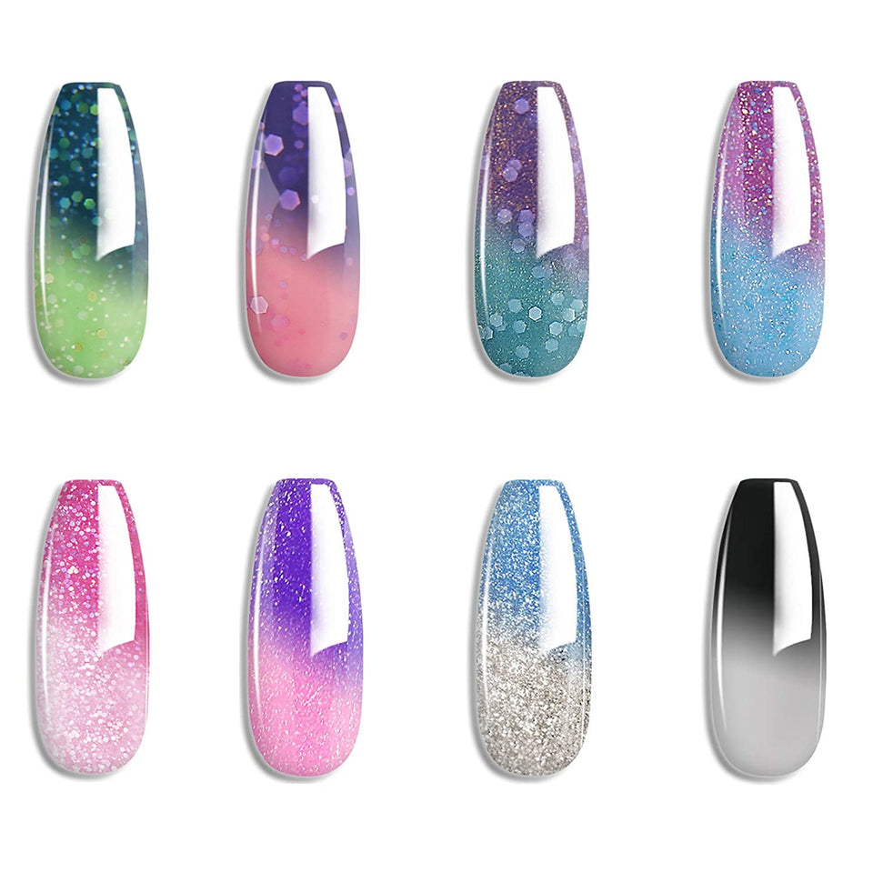 Omainy front packaging showing full 8-piece thermal gel set and benefits