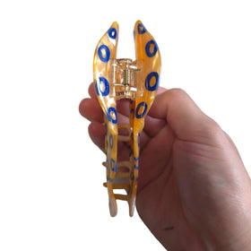OMG Decor clip used during skincare to keep hair away and protect hairstyle