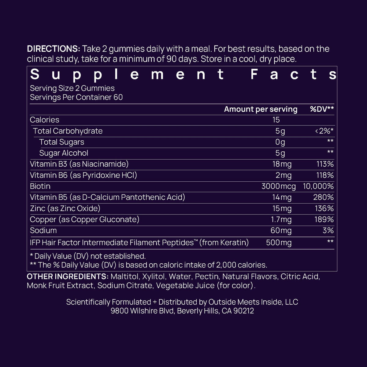 OMI WELLBEAUTY bottle with study summary sheet pointing to clinical testing