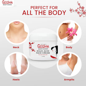 OMIC Geisha Cream being applied on hand showing smooth absorption