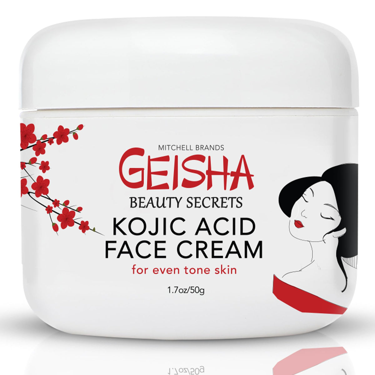 OMIC Geisha Cream front packaging showing product and benefits
