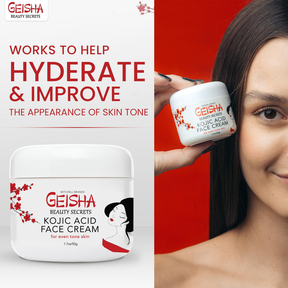 OMIC Geisha Cream ingredients label closeup highlighting key actives