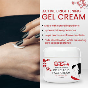 OMIC Geisha Cream 50 ml size comparison showing travel-friendly jar