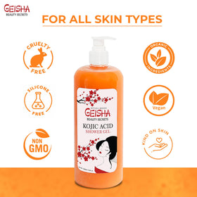 OMIC Geisha in shower lifestyle scene illustrating a refreshing daily cleansing routine