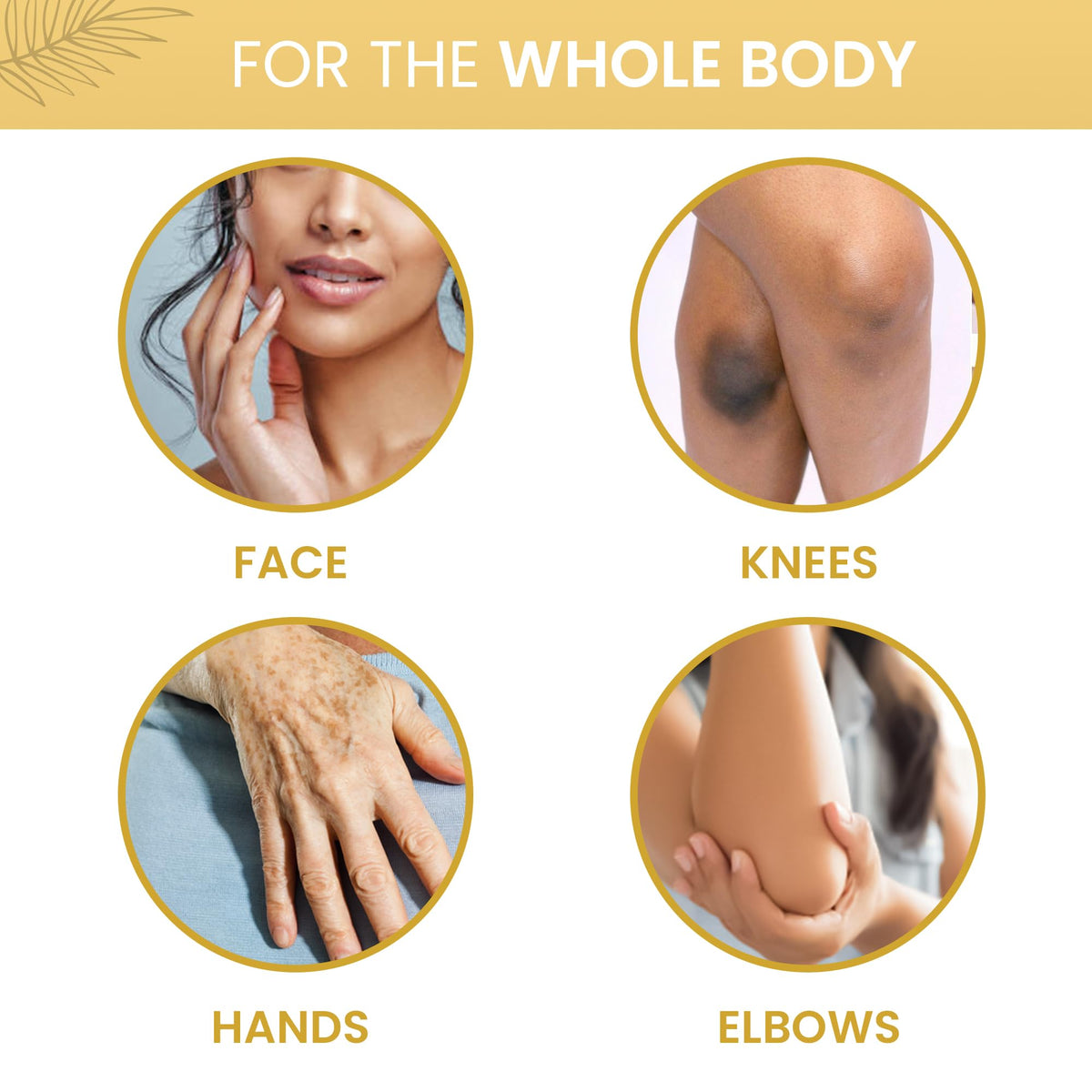 OMIC Lighten-Up applied underarm demonstrating targeted brightening use