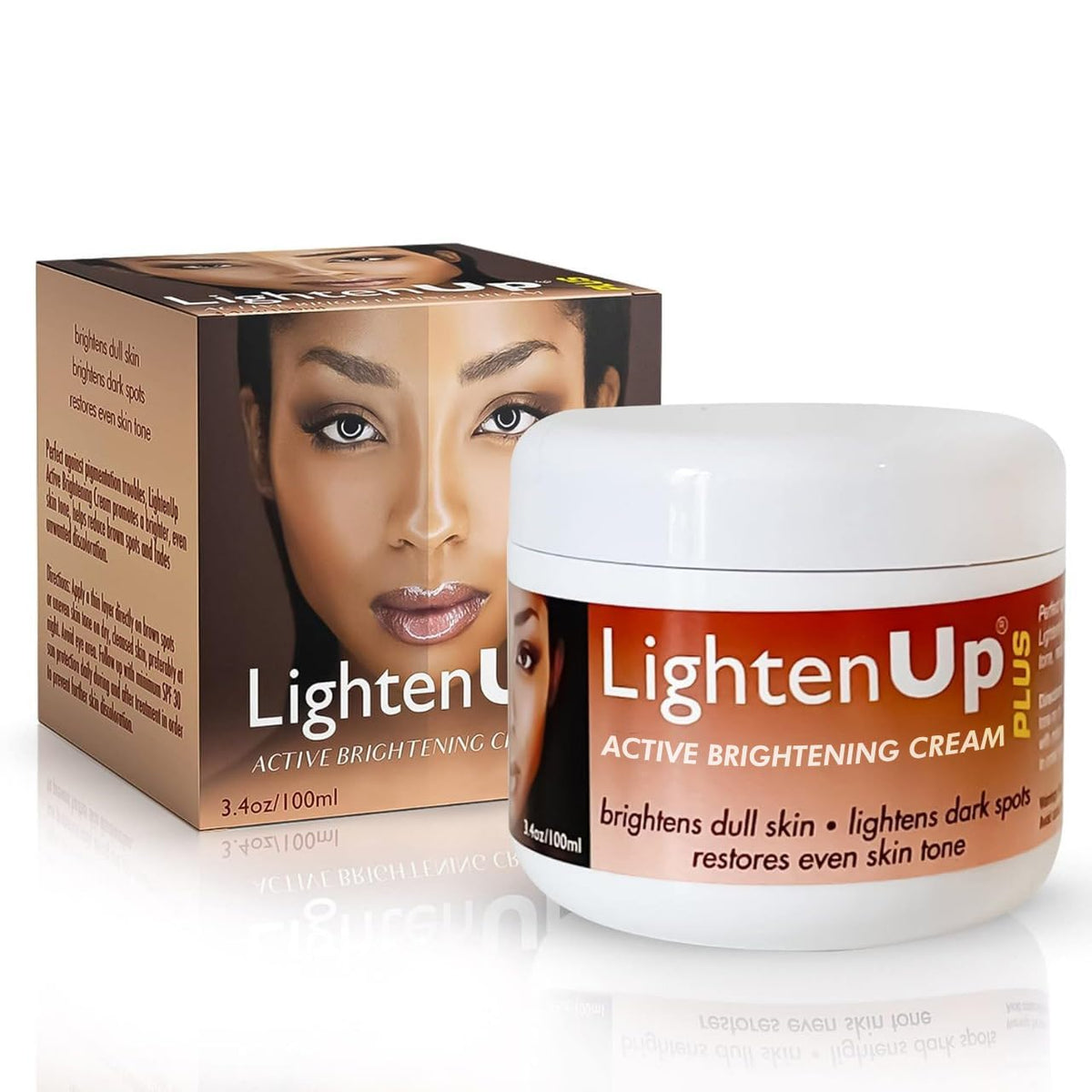 OMIC Lighten-Up front packaging showing jar and label, highlights product benefit