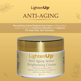 OMIC Lighten-Up with argan nuts and shea butter highlighting nourishing natural ingredients benefit