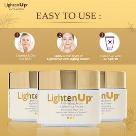 OMIC Lighten-Up on bathroom vanity lifestyle scene suggesting daily routine and convenience benefit