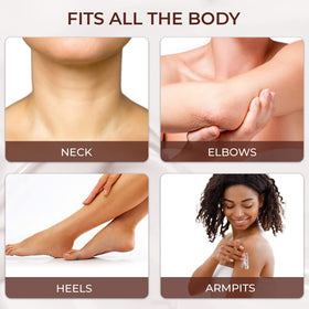 OMIC Lighten-Up lotion texture on hand demonstrating smooth application