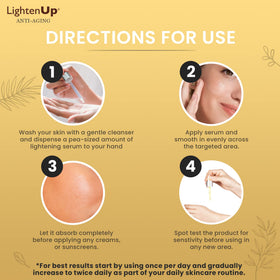 OMIC Lighten-Up label closeup highlighting ingredients and paraben-free benefit