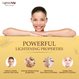 OMIC Lighten-Up beside a ruler showing 100 ml scale for accurate size reference benefit