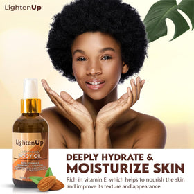OMIC Lighten-Up texture close-up revealing lightweight oil finish for quick absorption