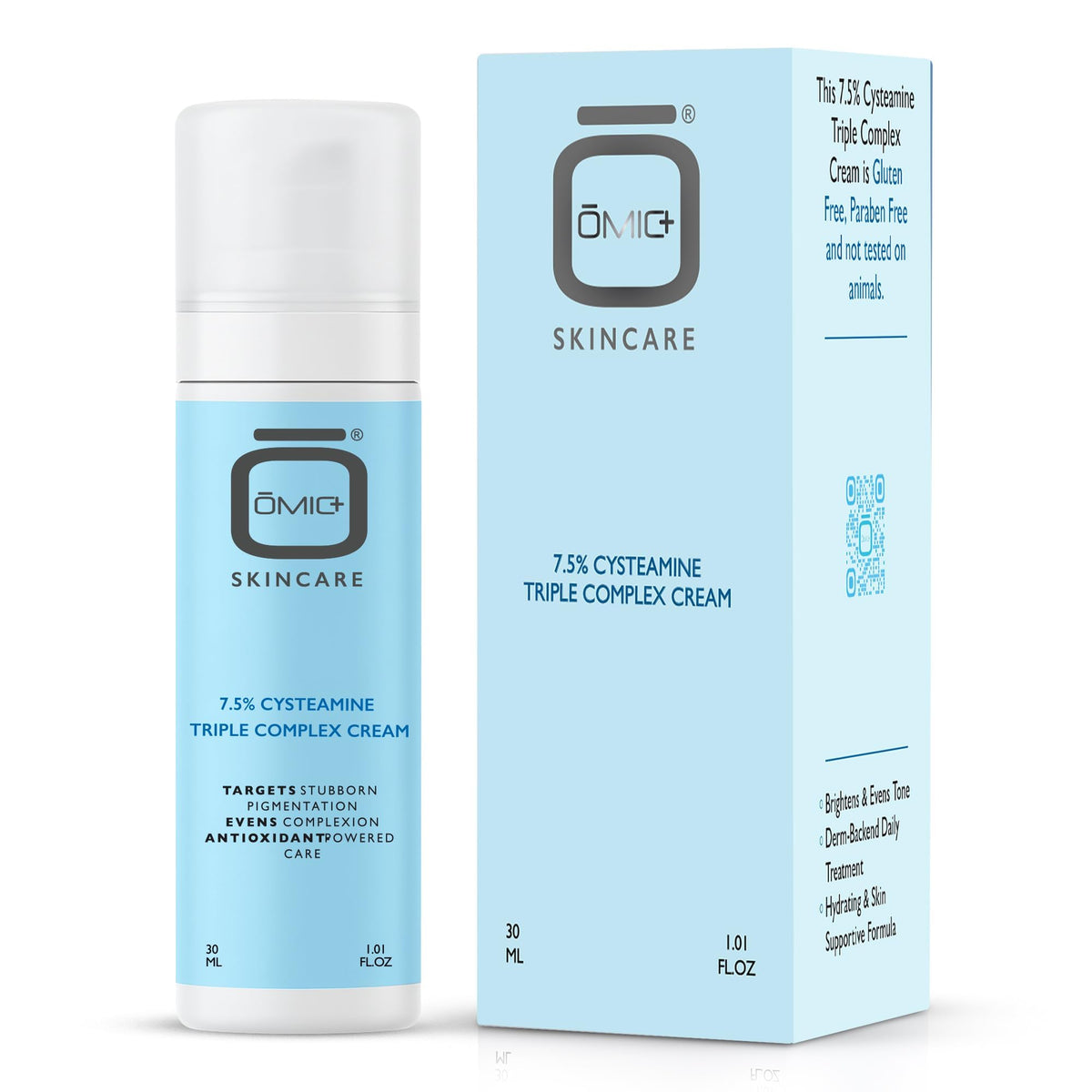 OMIC front packaging showing product and brand for clear identification and trust