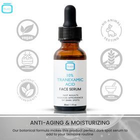 OMIC close-up dropper releasing clear serum for precise application benefit