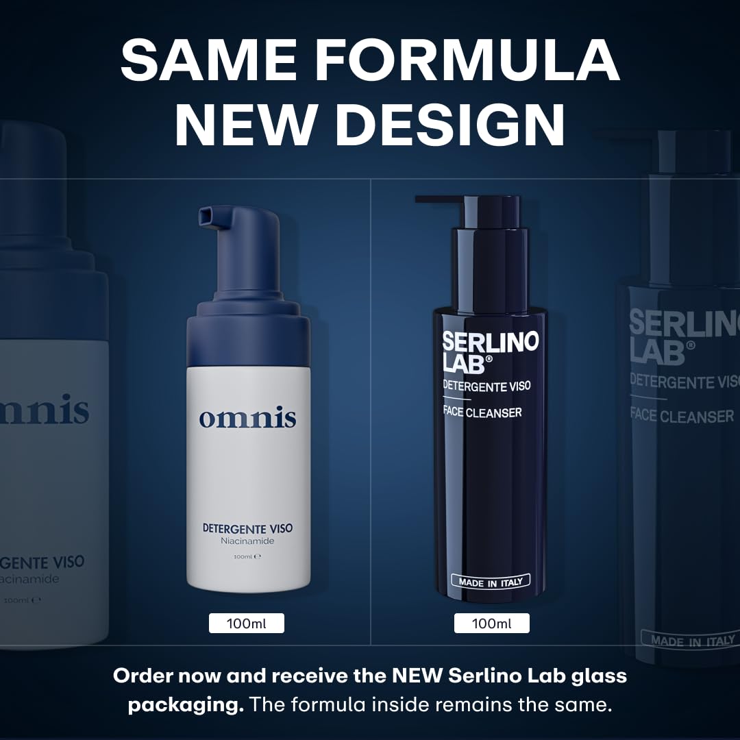 Omnis Uomo pump and cap detail offering easy dispensing and controlled product use