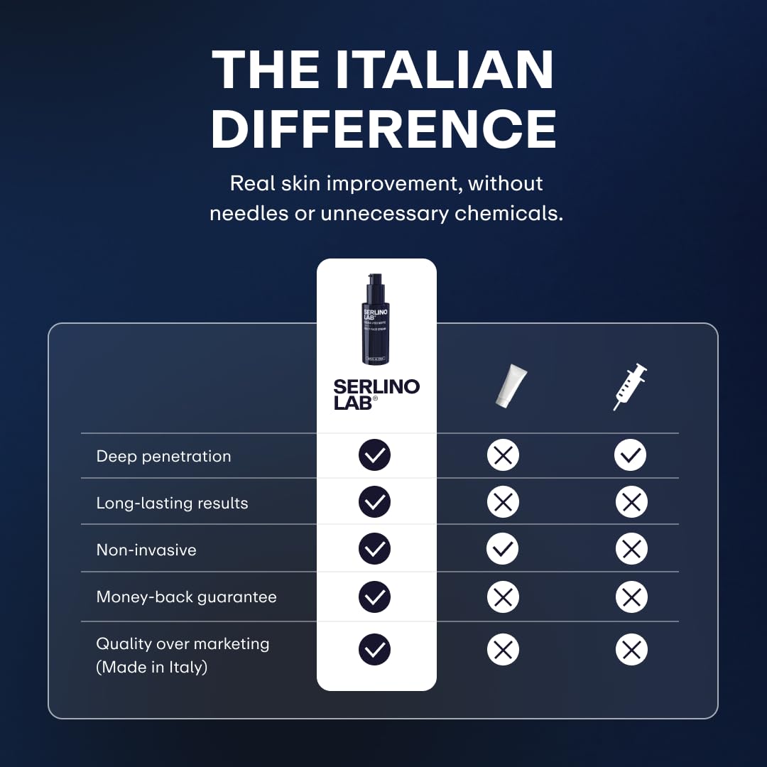 Omnis Uomo SerlinoLab made in Italy lab badge emphasizing family-owned craft
