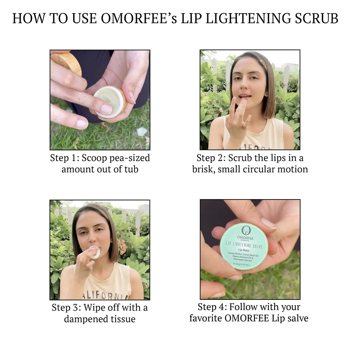 OMORFEE flatlay with natural butter and oils showing nourishing ingredients benefit