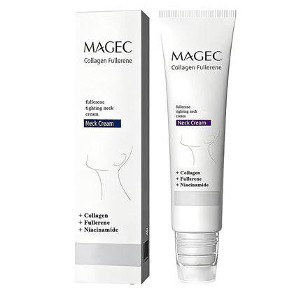 OMULIKJ front packaging showing neck cream and roller for neat application