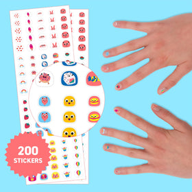 Omy close-up of sticker sheet detail highlighting bright durable prints