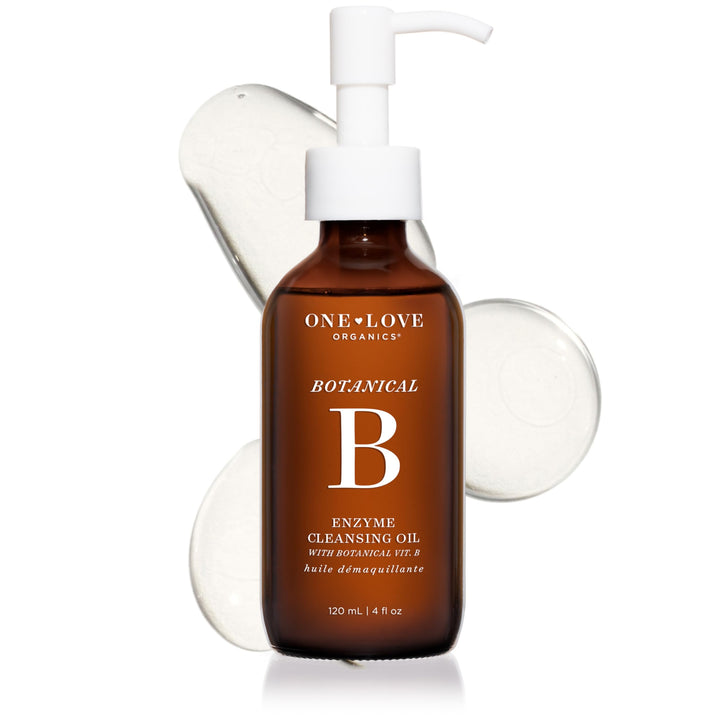 One Love Organics front packaging showing cleanser and label benefits