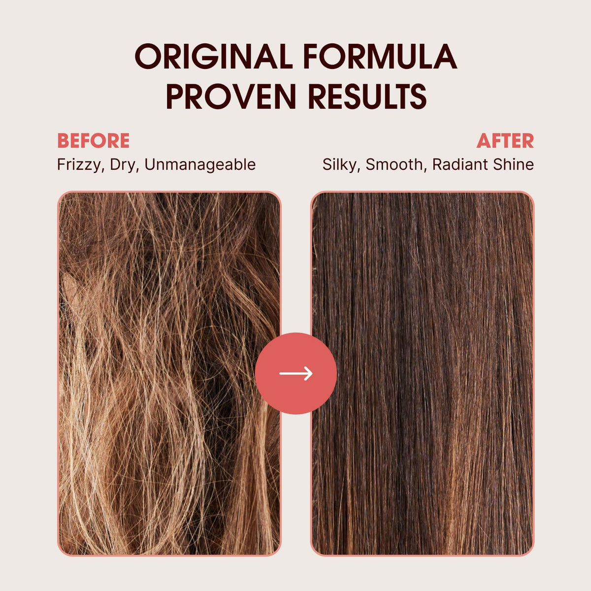 One 'N Only being applied to wig and extensions to improve shine and manageability