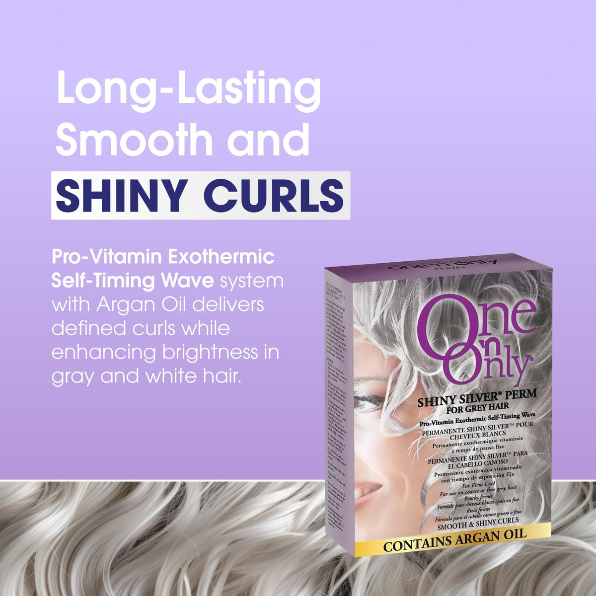 One 'N Only argan oil drop highlighting nourishment and softer hair benefit