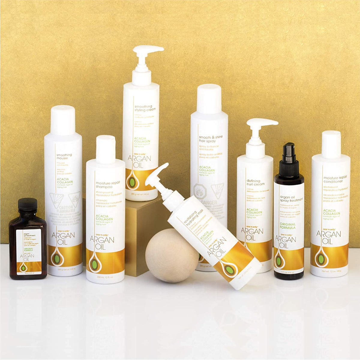 One 'n Only being applied during blow-dry for heat protection