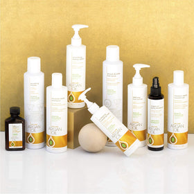 One 'n Only being applied during blow-dry for heat protection