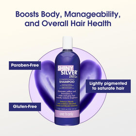 One 'n Only before and after hair showing reduced brassiness and shine