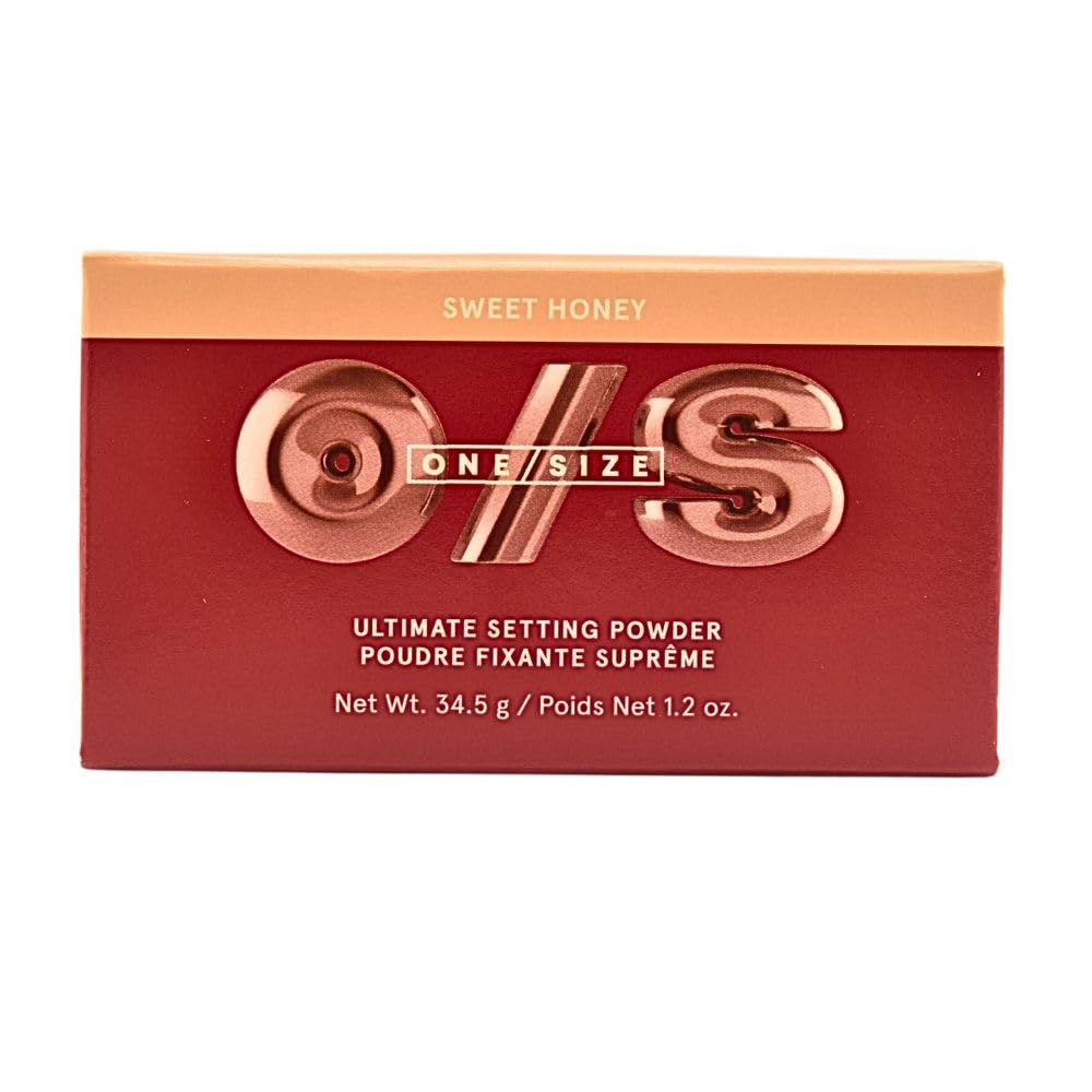 One/Size Sweet Honey powder close-up texture reveals silky, blur effect