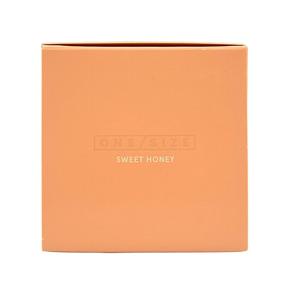 One/Size Sweet Honey size comparison showing 1.2 oz compact and travel-friendly design