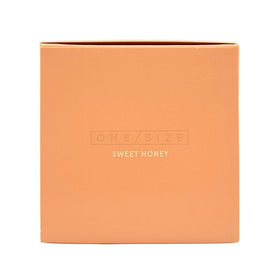 One/Size Sweet Honey size comparison showing 1.2 oz compact and travel-friendly design