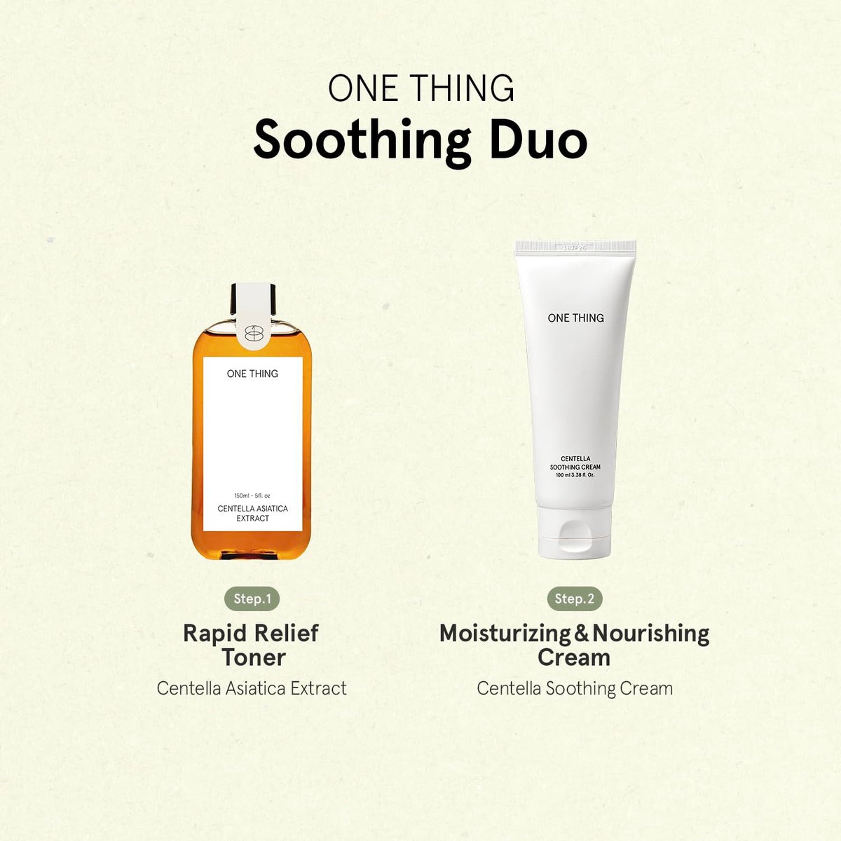 ONE THING label close-up emphasizing ingredient list and vegan formula